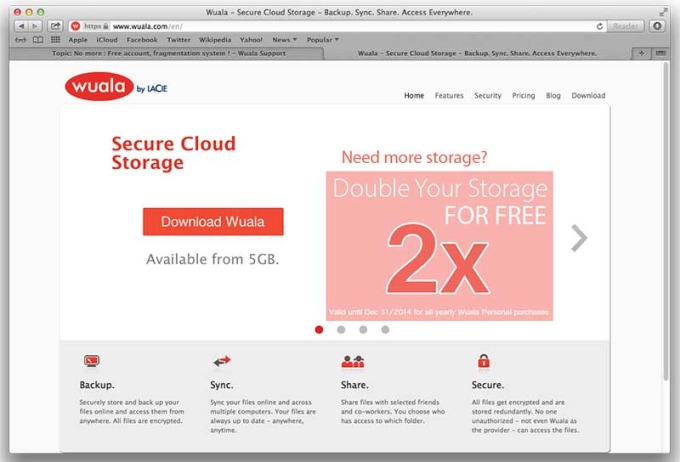Wuala Secure Cloud Storage
